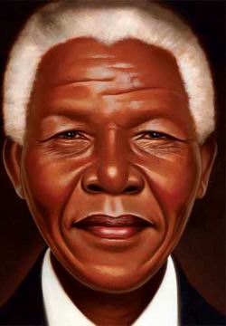 Nelson Mandela. Ilustrado